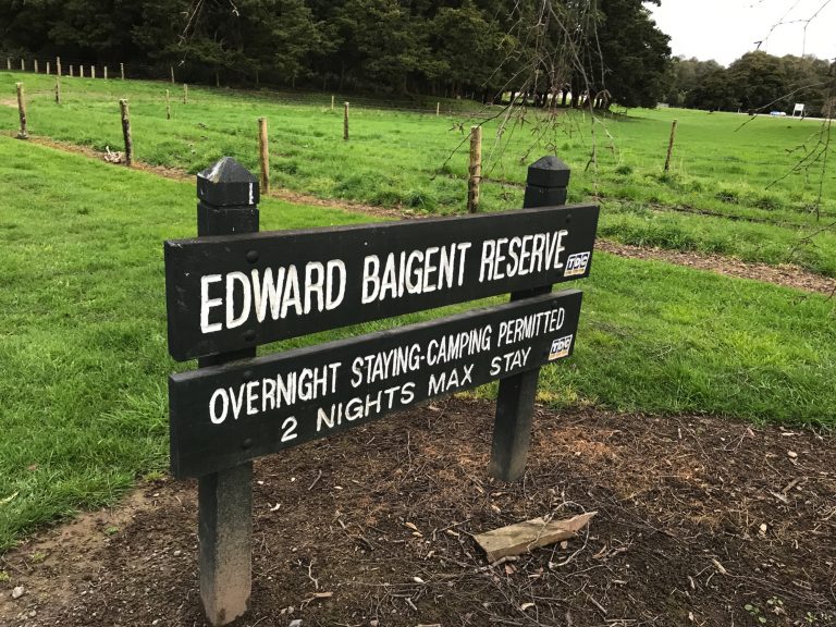Edward Baigent Reserve - free camping