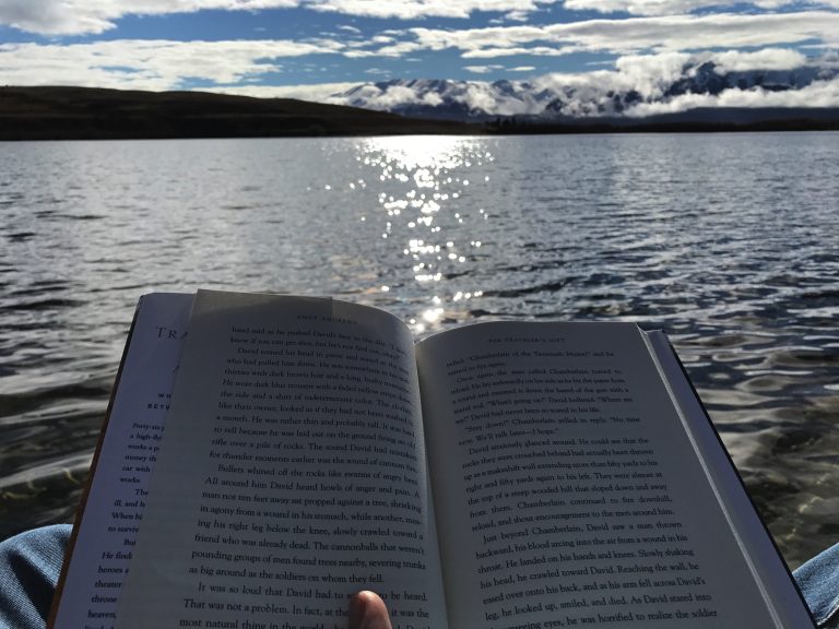 Reading by the water side