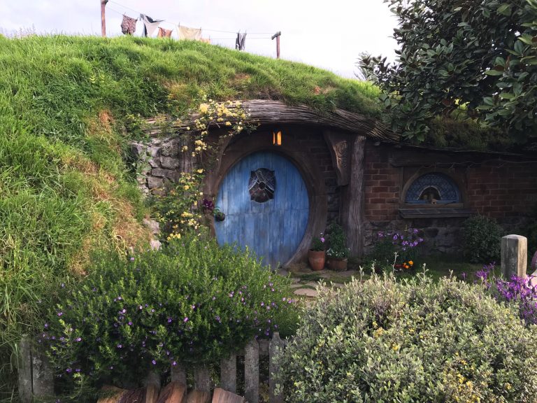 First Hobbit house as we enter the Shire