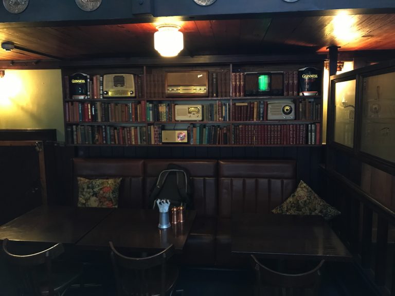 Little library in an Irish pub