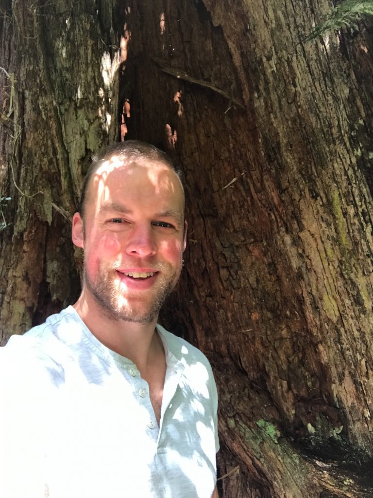 Me in front of huge tree