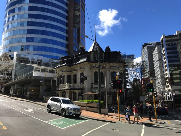 Old building and new building in Wellington